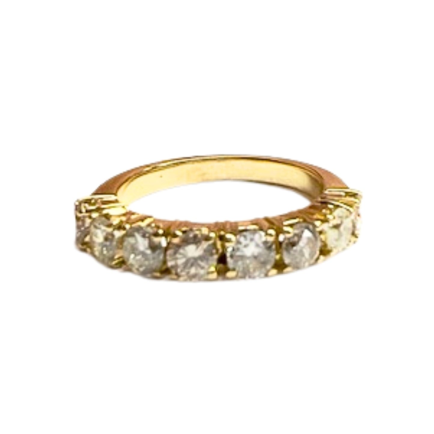 SORTIJA CONTEMPORANEA SIGLO XX de ORO 18 kts con DIAMANTES