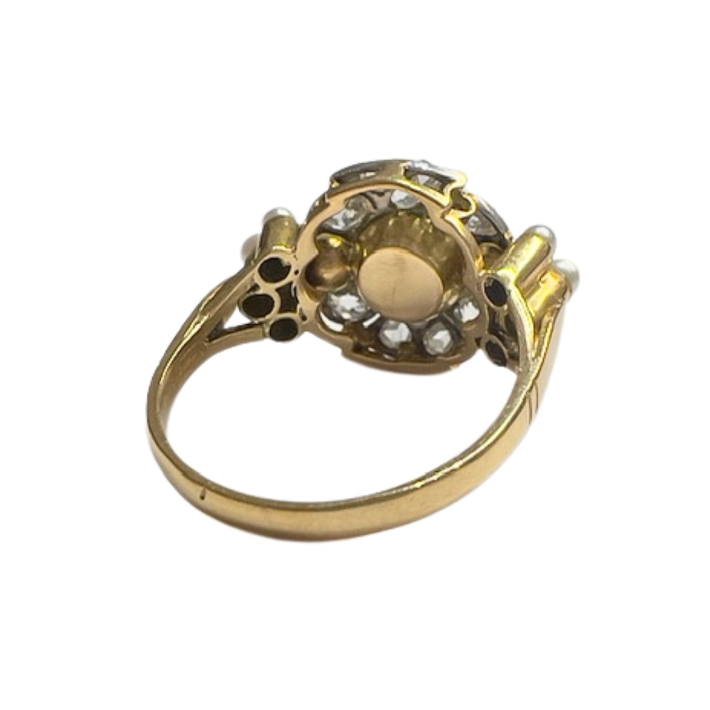 SORTIJA ART DECO ÉPOCA 1920 - 1925 de ORO 18 kts con DIAMANTES