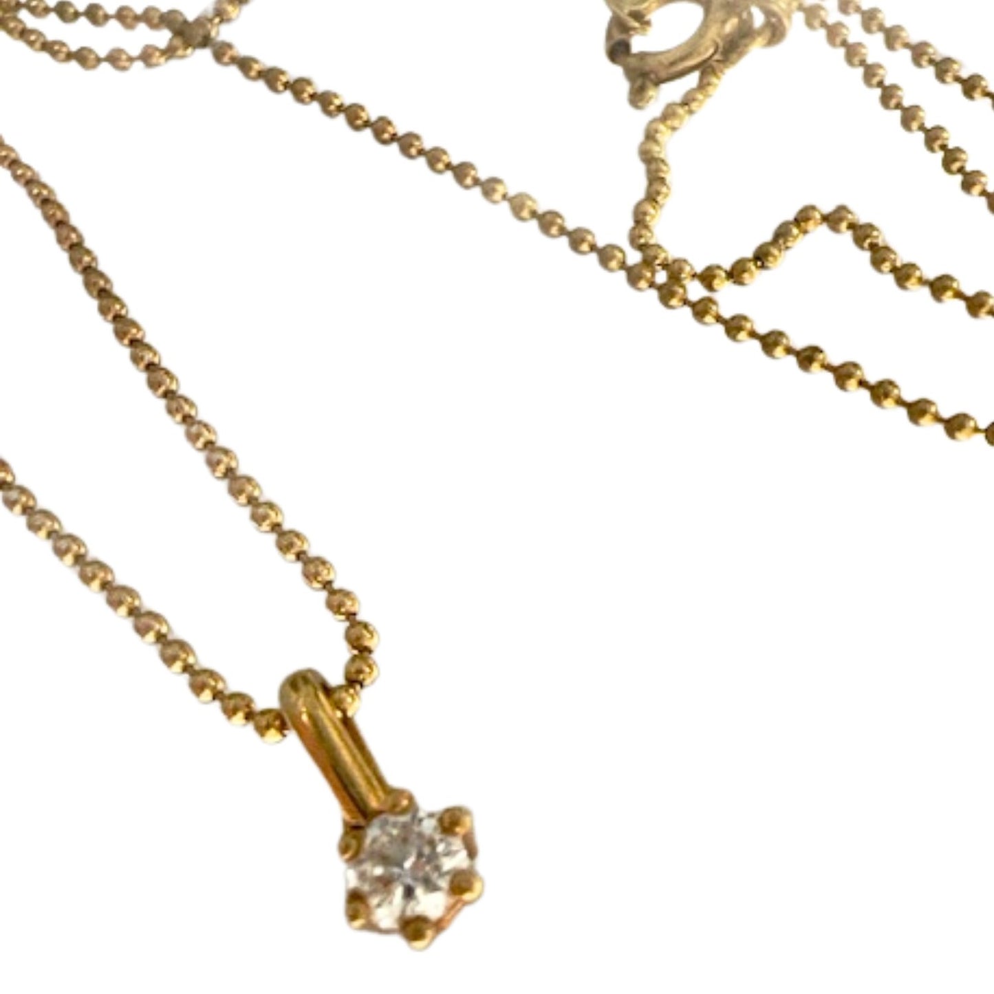 COLGANTE MODERNO SIGLO XX de ORO 18 kts con DIAMANTES