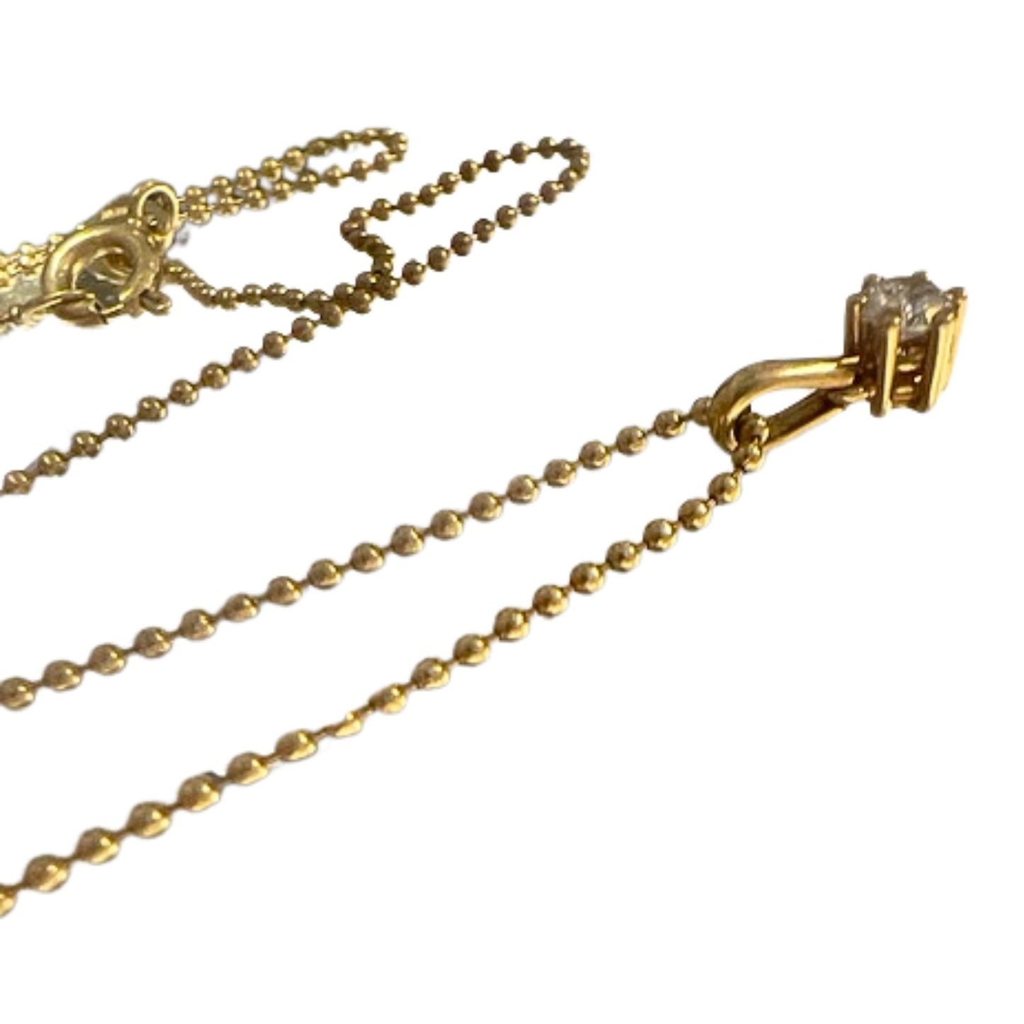 COLGANTE MODERNO SIGLO XX de ORO 18 kts con DIAMANTES