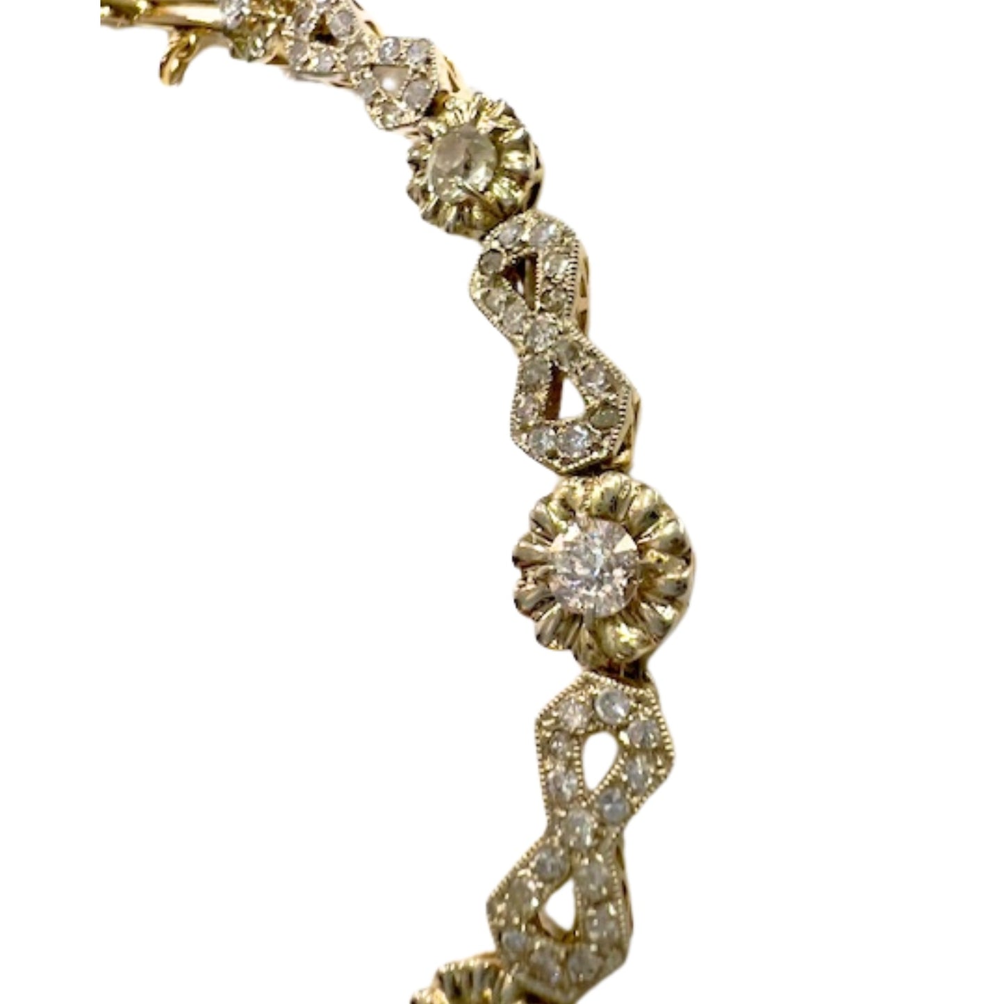 PULSERA DISEÑO ART DECO EPOCA 1930-35 CON DIAMANTES