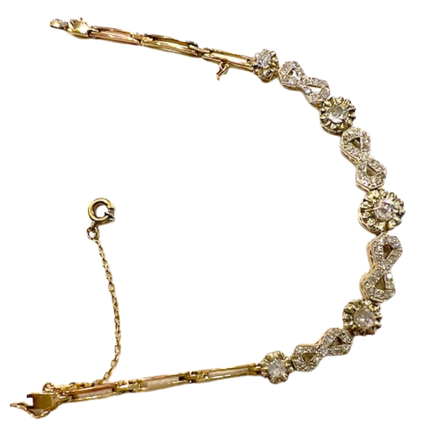 PULSERA DISEÑO ART DECO EPOCA 1930-35 CON DIAMANTES