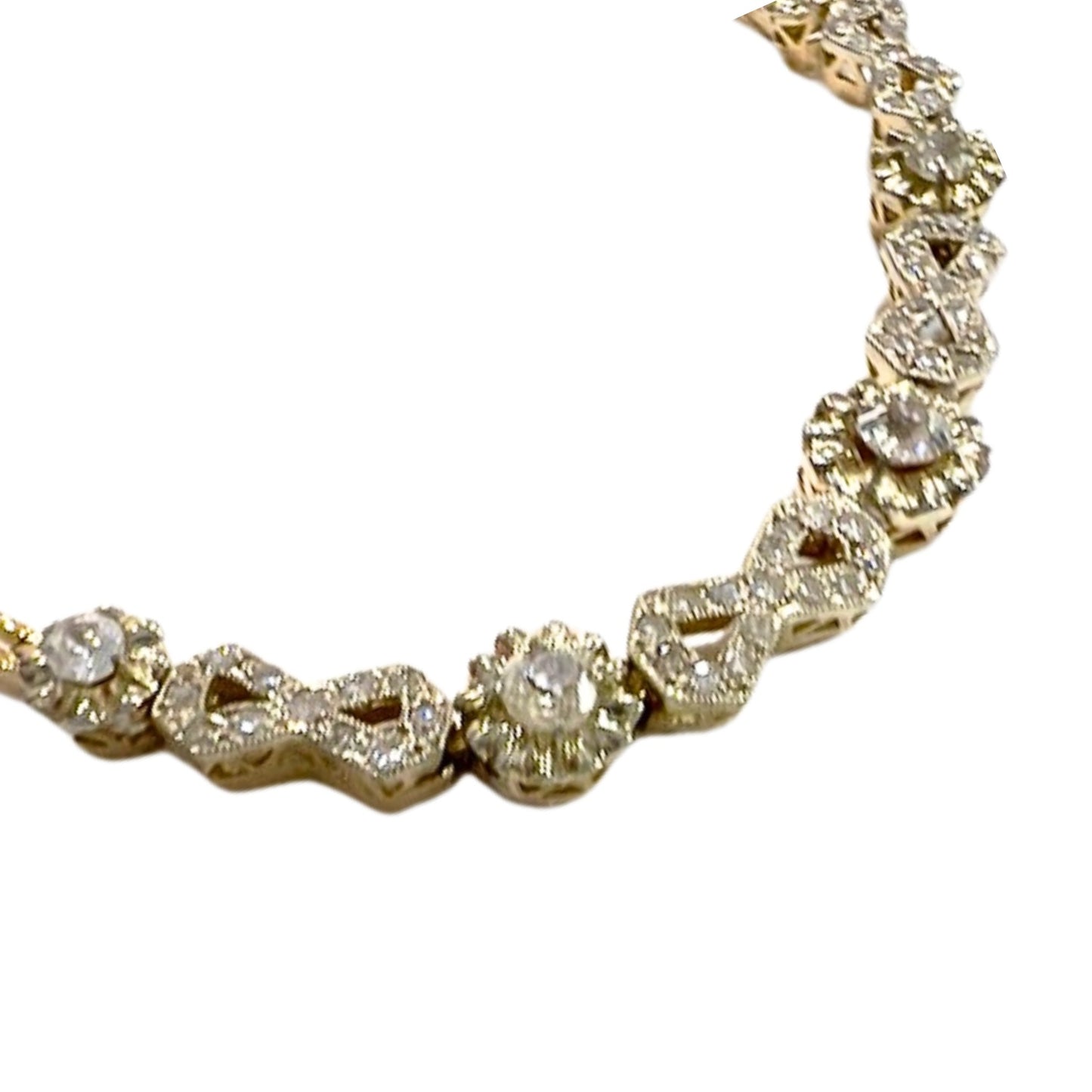 PULSERA DISEÑO ART DECO EPOCA 1930-35 CON DIAMANTES