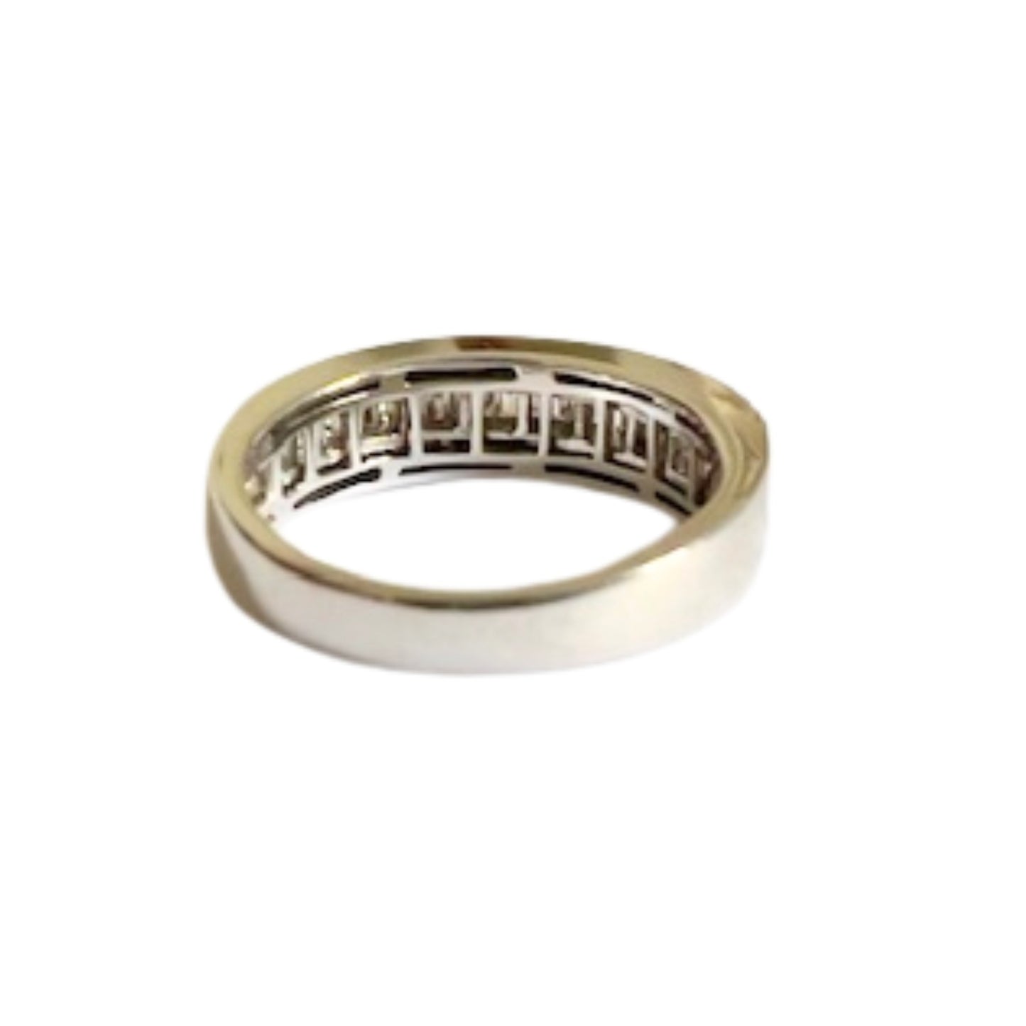 SORTIJA ESTILO CONTEMPORÁNEO SIGLO XX de ORO 18 kts con DIAMANTES 0.48 CT