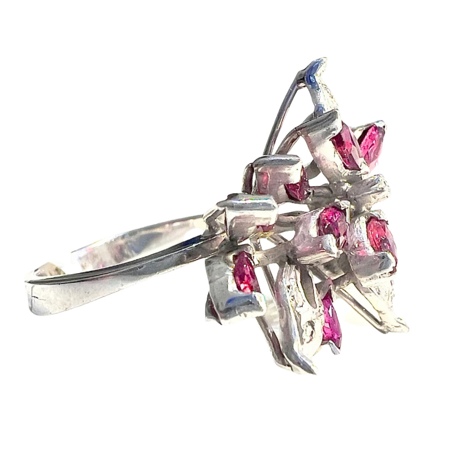 SORTIJA ROSETA DISEÑO CONTEMPORÁNEO ÉPOCA ENTRE 1940-1950