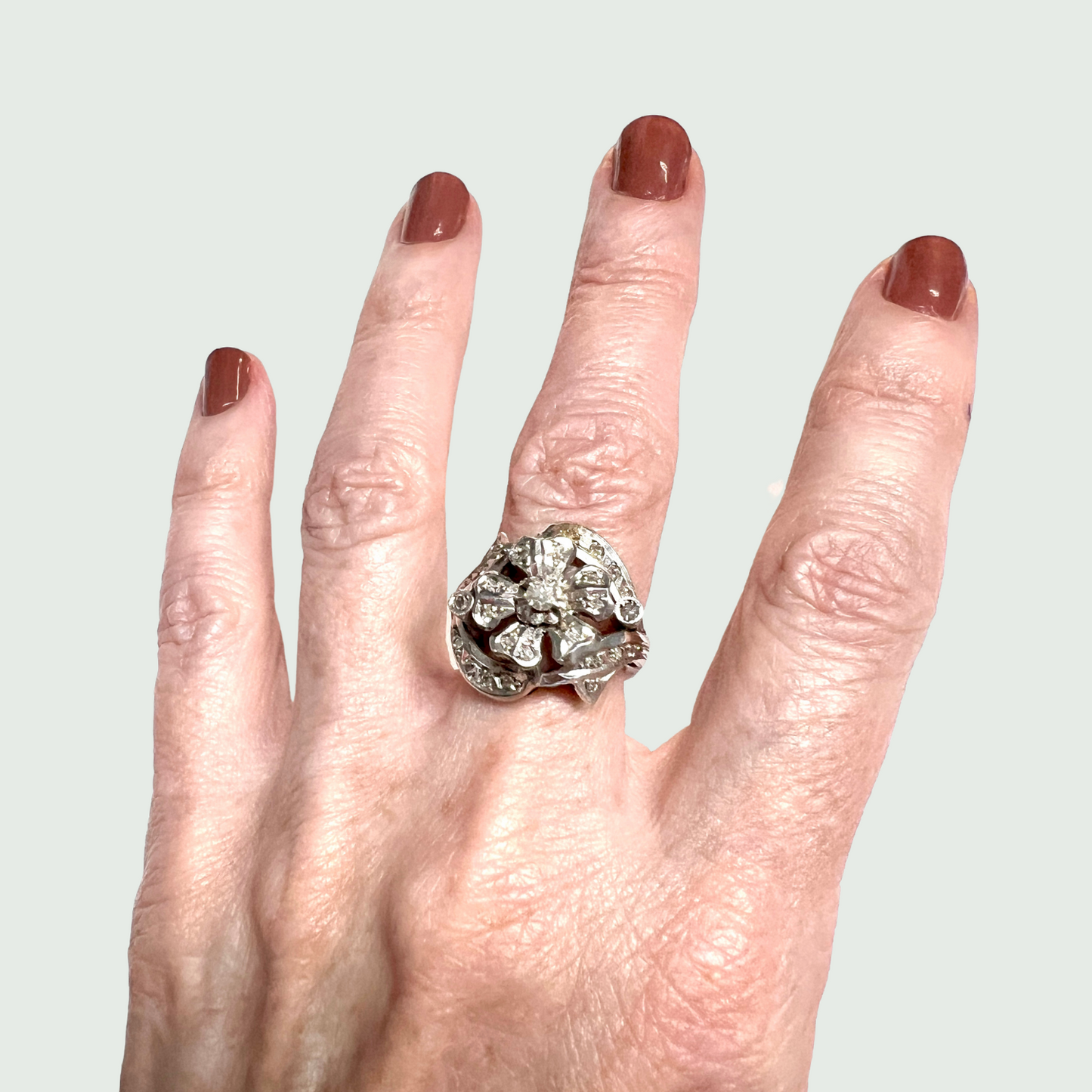 SORTIJA ESTILO RETRO EPOCA 1940-45